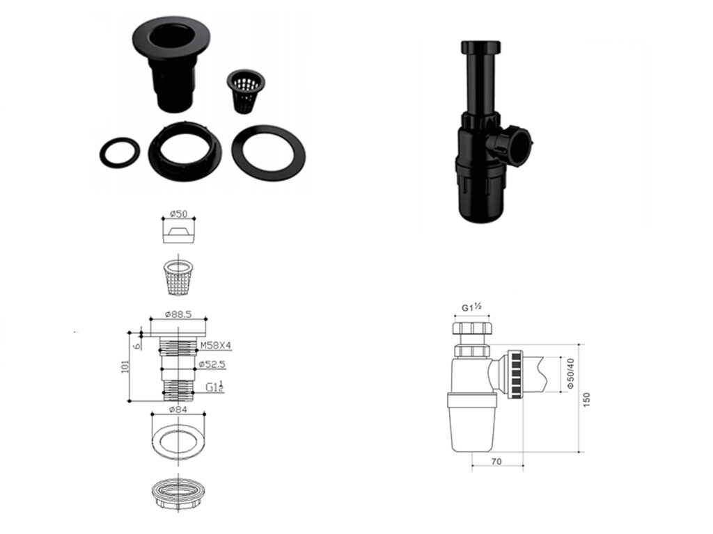 Scientifically designed sink fittings