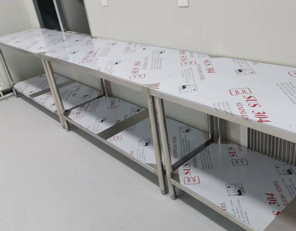 Stainless steel frame lab benches