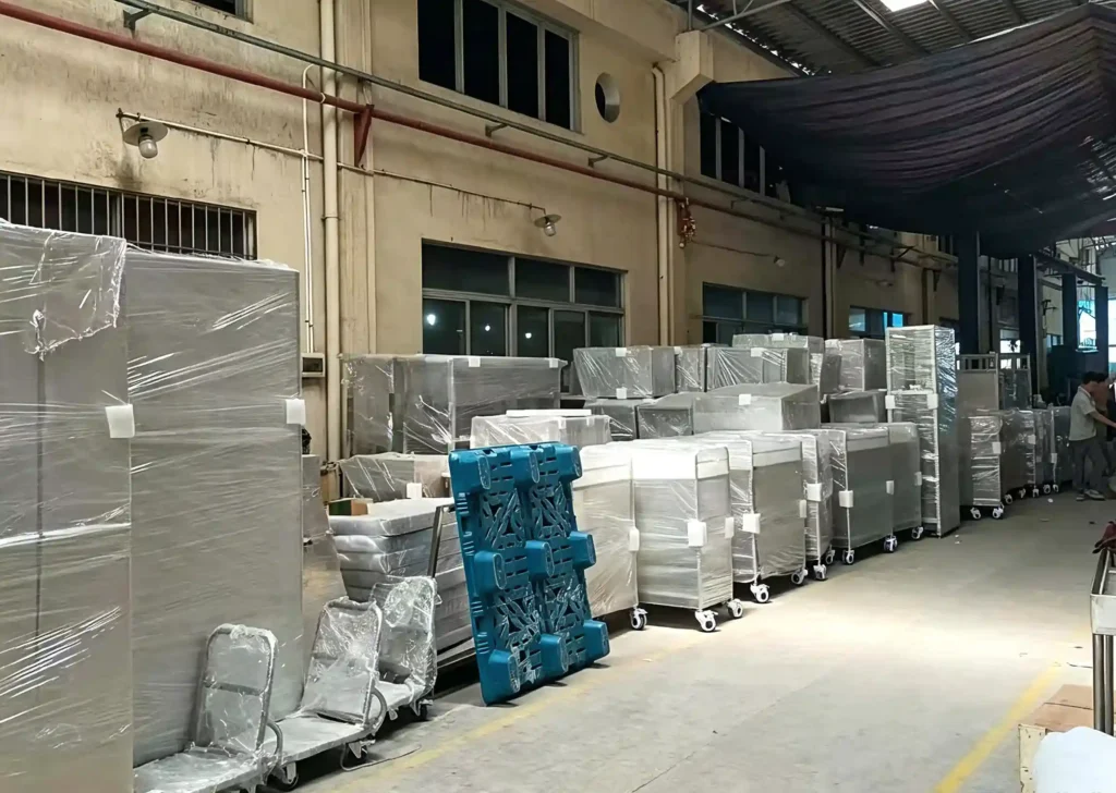 Photos of Stainless Steel Lab Workbench Packing & Shipment